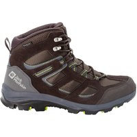 Jack Wolfskin Vojo 3 Texapore Mid Men Wasserdichte Wanderschuhe Herren 40.5 miscellaneous,brown,beige,green dark brown / lime von Jack Wolfskin