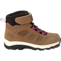 Jack Wolfskin Vojo Backlength Texapore Mid Kids Wasserdichte Wanderschuhe Kinder 30 braun brown / pink von Jack Wolfskin