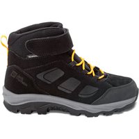 Jack Wolfskin Vojo Backlength Texapore Mid Kids Wasserdichte Wanderschuhe Kinder 32 schwarz black / burly yellow XT von Jack Wolfskin