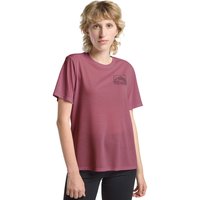 Jack Wolfskin Vonnan Graphic T-Shirt Women Funktionsshirt Damen S multi color RIDGE LEAF raisin von Jack Wolfskin