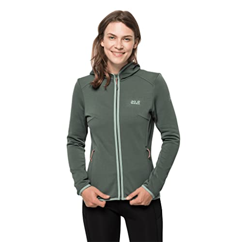 Jack Wolfskin TURBULENCE FLEECE W hedge green XL von Jack Wolfskin