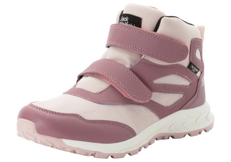 Jack Wolfskin WOODLAND TEXAPORE MID VC K Wanderschuh wasserdicht mit Klettverschluss, Trekkingschuh von Jack Wolfskin