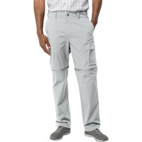 Jack Wolfskin Wanderthirst Zip Pants Men Zip-Off Hose Herren 46 grau cool grey von Jack Wolfskin