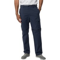 Jack Wolfskin Wanderthirst Zip Pants Men Zip-Off Hose Herren 48 blau night blue von Jack Wolfskin