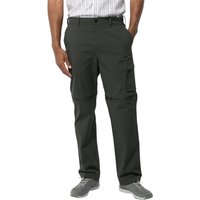 Jack Wolfskin Wanderthirst Zip Pants Men Zip-Off Hose Herren 54 schwarz granite black von Jack Wolfskin