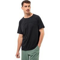 Jack Wolfskin Wanderword T-Shirt Men Funktionsshirt Herren L schwarz granite black von Jack Wolfskin