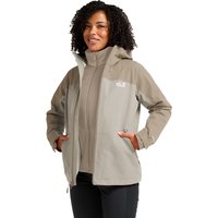 Jack Wolfskin Wild Places 3in1 Jacket Women Wasserdichte 3-in-1 Jacke Damen XS beige pale sand von Jack Wolfskin