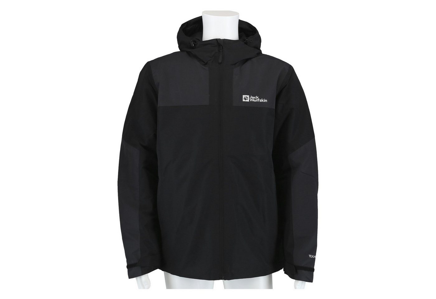 Jack Wolfskin Winterjacke Jasper 2024 (sehr wasser- und winddicht, atmungsaktiv) schwarz Herren von Jack Wolfskin