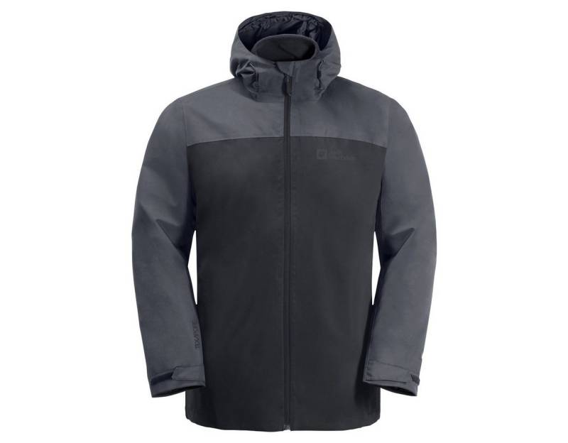 Jack Wolfskin Winterjacke Taubenberg 3in1 (wasser- und winddicht, Fleece-Innenjacke) phantomgrau von Jack Wolfskin