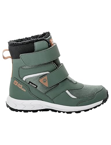 Jack Wolfskin Unisex Kinder Woodland Wt Texapore High Vc K Winterstiefel, Slate Green, 33 EU von Jack Wolfskin