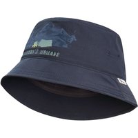 Jack Wolfskin Woods Bucket Hat Kids Fischerhut mit Sonnenschutz Kinder S multi color PRINT night blue von Jack Wolfskin