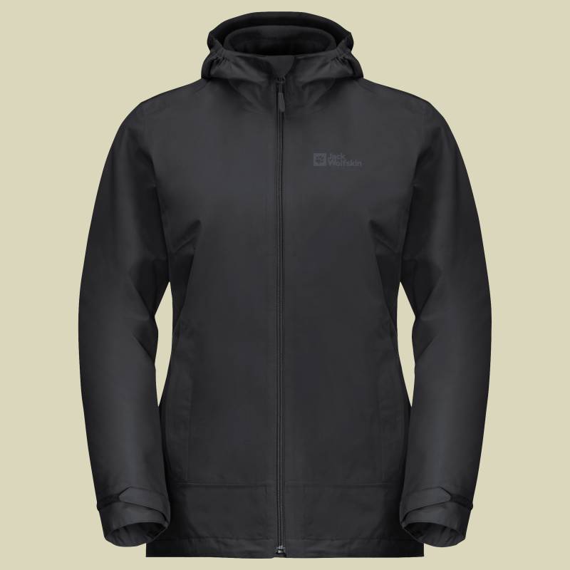 Moonrise 3in1 Jacket Women schwarz L - black von Jack Wolfskin