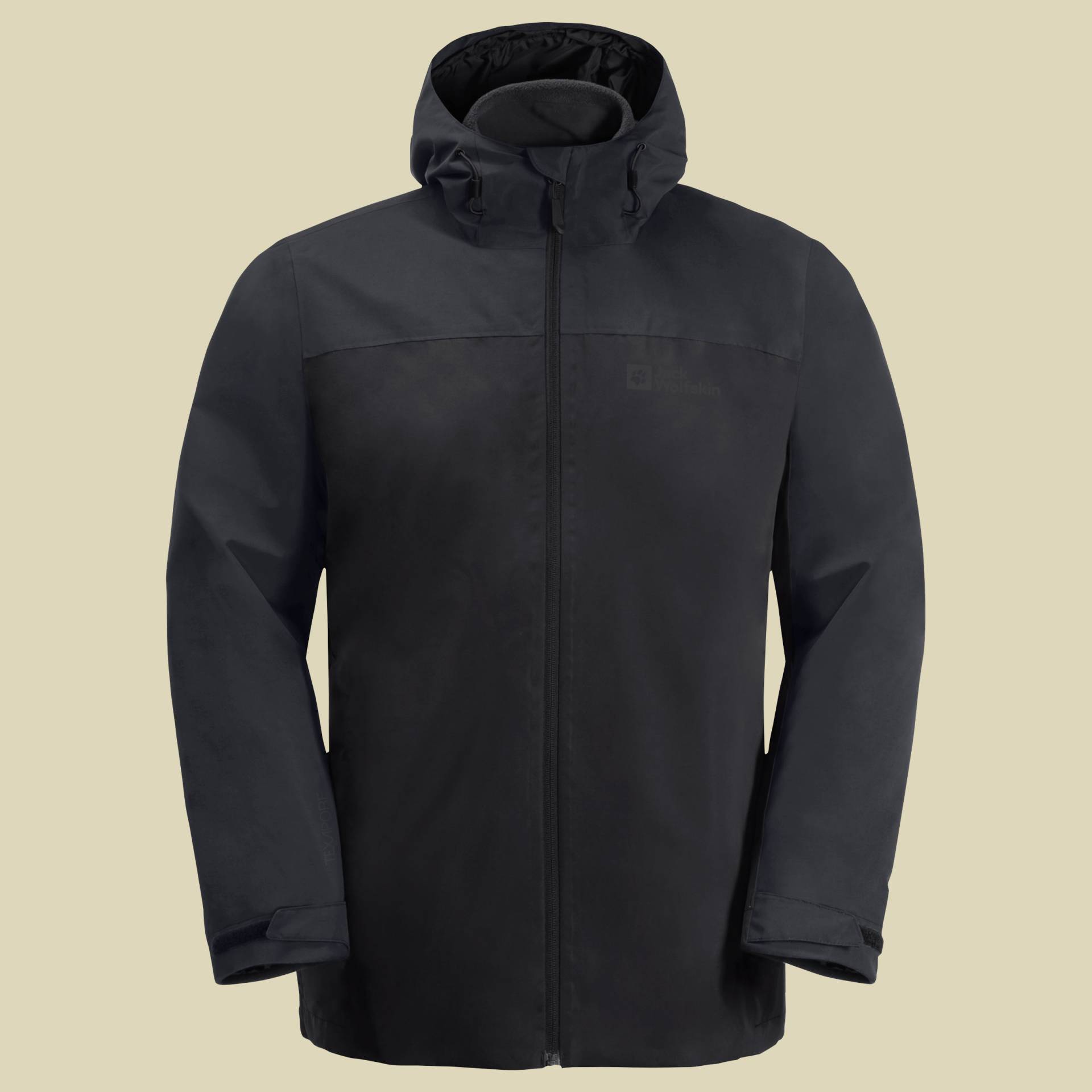 Taubenberg 3in1 Jacket Men Größe XXL Farbe black von Jack Wolfskin