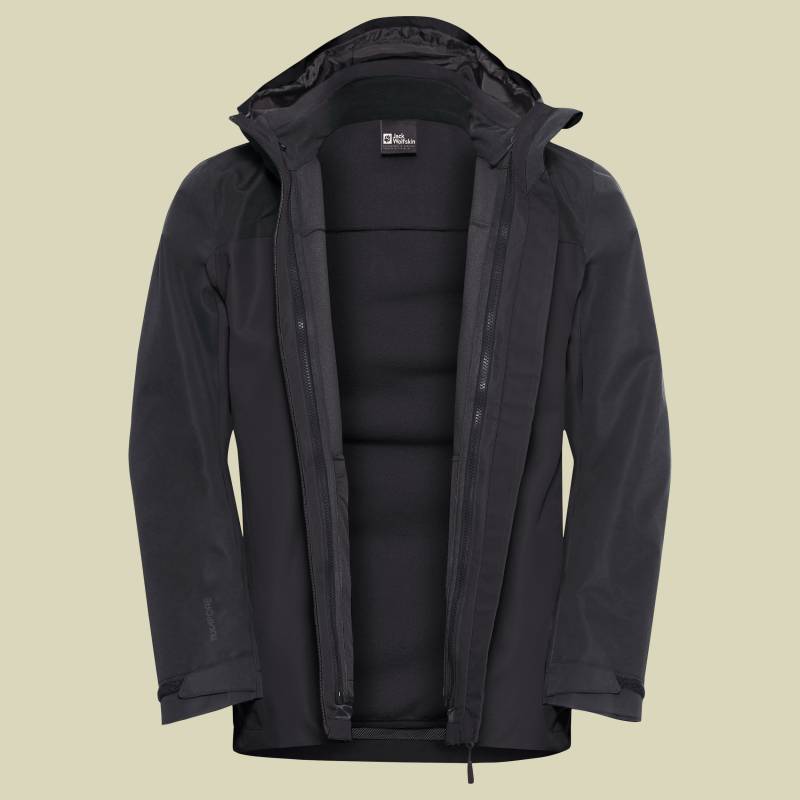Taubenberg 3in1 Jacket Men black XXXL von Jack Wolfskin