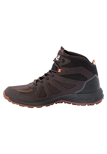 Jack Wolfskin Herren Woodland 2 Texapore Mid M, Espresso / Dark Red, 44 EU von Jack Wolfskin