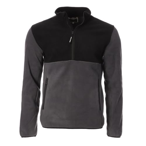 Jack & Jones Fleece Herren Fleece Kragen Schwarz/Grau, grau, S von Jack and Jones