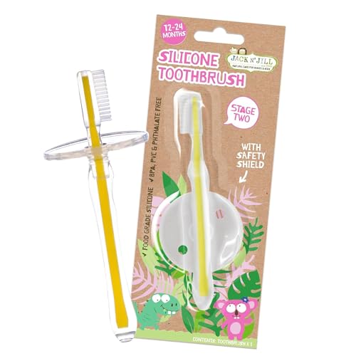 Jack n Jill Silicone Toothbrush 1-4 years 1 Brush x 1 von Jack N' Jill