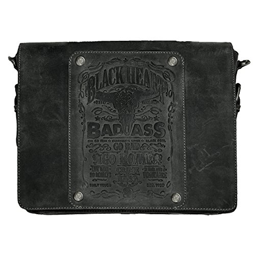 JACK'S INN 54 Tasche Kollektion Black Bourbon - Modell Ladykiller Umhängetasche L schwarz von JACK'S INN 54