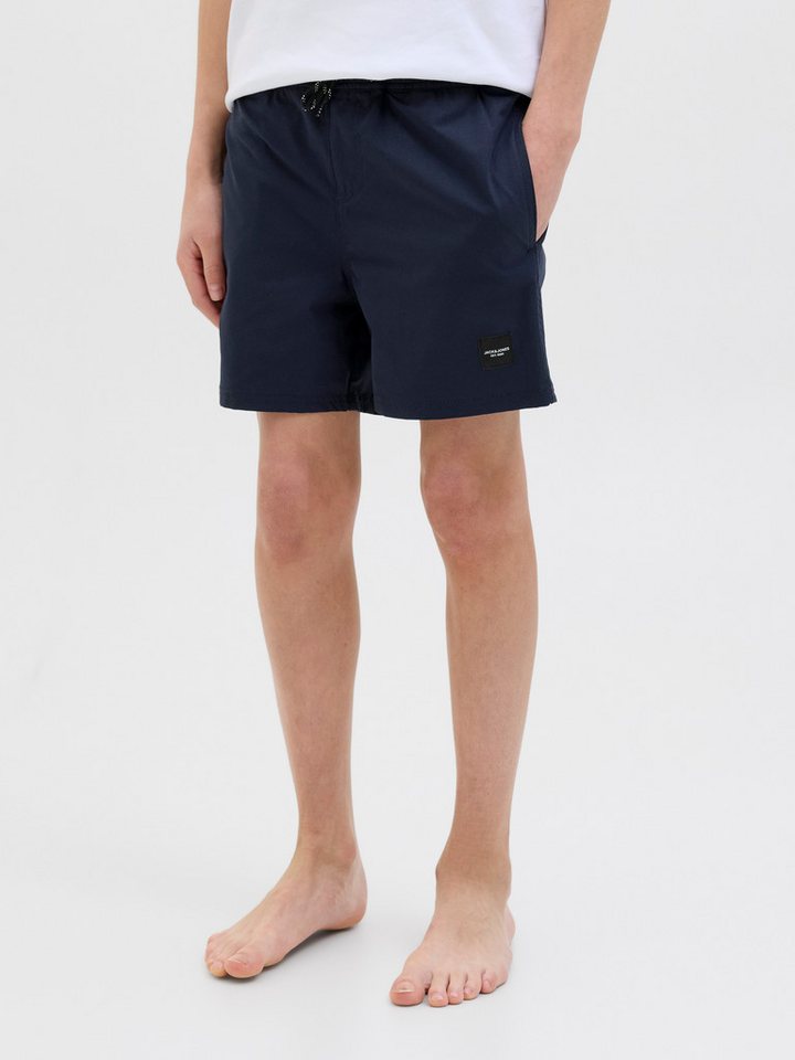 Jack & Jones Junior Badeshorts JPSTMAUI mit Double Layer Optik und Kordelzug unifarben, modisch, regular fit, Web von Jack & Jones Junior