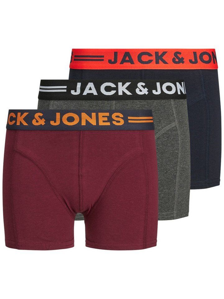 Jack & Jones Junior Boxershorts JACLICHFIELD TRUNKS 3 PACK NOOS JNR von Jack & Jones Junior