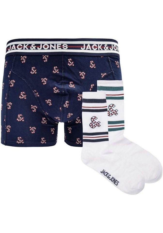 Jack & Jones Junior Boxershorts JACXMAS CANDY GIFTBOX JNR (2-St) von Jack & Jones Junior