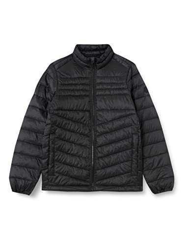 JACK & JONES JUNIOR Boy's JJEHERO Puffer Collar JNR Gesteppt, Black, 128 von JACK & JONES