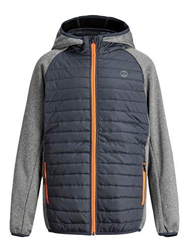 JACK & JONES Jungen Jjemulti Quilted Jacket Jr Jacke, Grey Melange, 176 EU von JACK & JONES