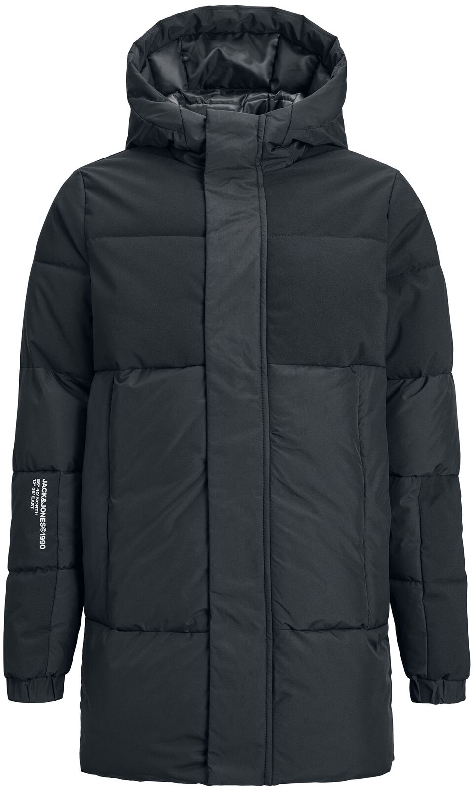 Jack & Jones Junior Force Puffer Jacke schwarz in 140 von Jack & Jones Junior