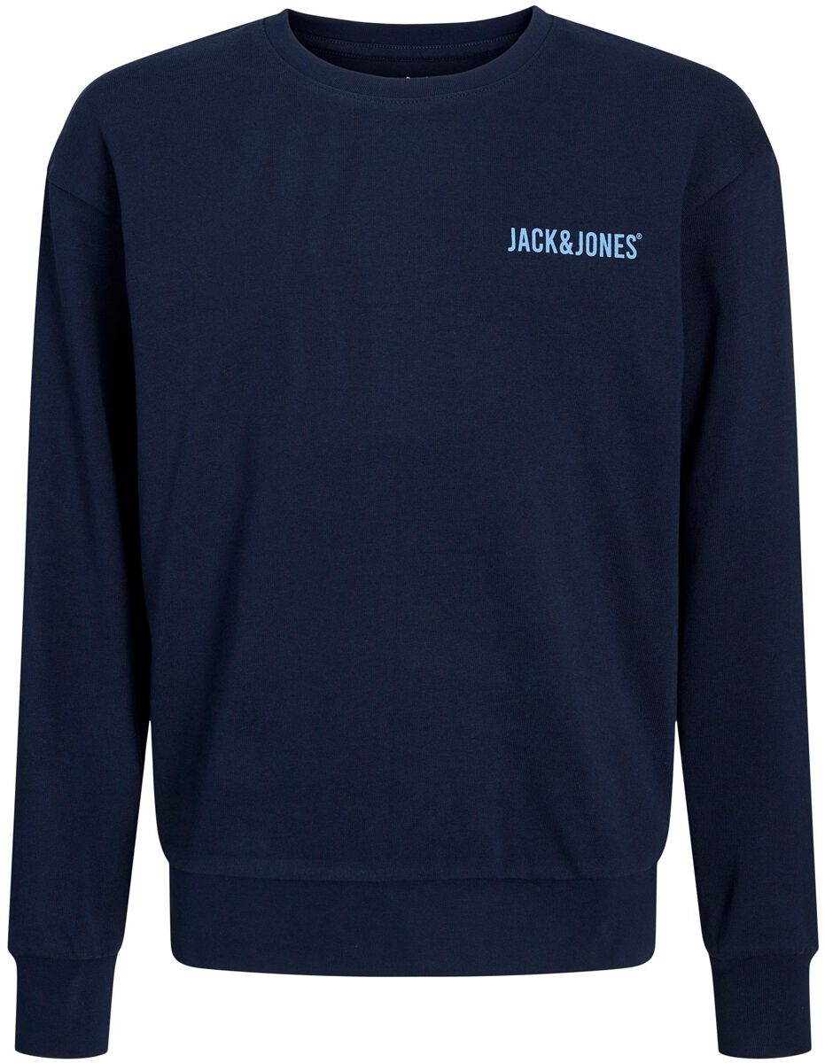 Jack & Jones Junior JJGrow Sweat Crew Neck JNR Sweatshirt dunkelblau in 140 von Jack & Jones Junior