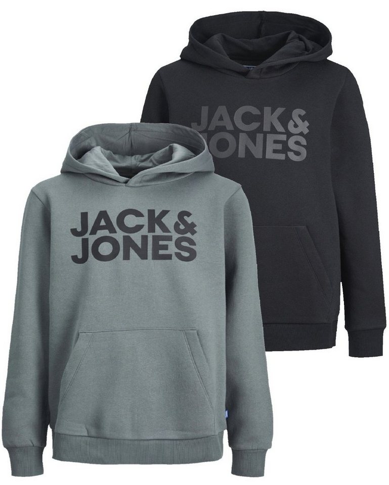 Jack & Jones Junior Kapuzenpullover (Spar Set, Doppelpack) Pullover mit Printaufdruck von Jack & Jones Junior