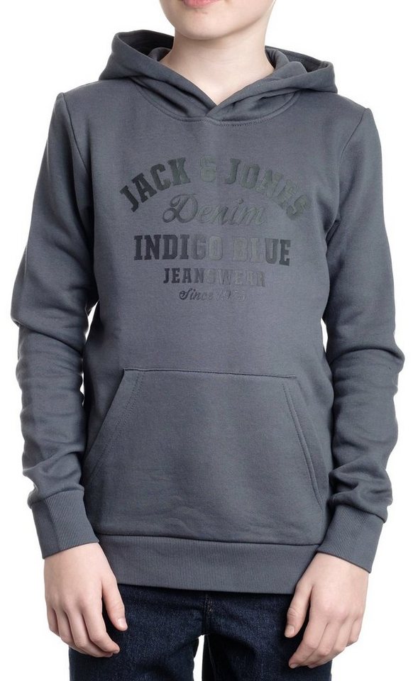 Jack & Jones Junior Kapuzenpullover Basic Pullover, mit Printdruck von Jack & Jones Junior