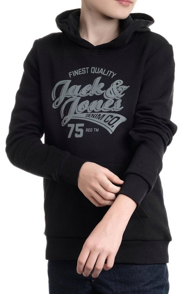 Jack & Jones Junior Kapuzenpullover Basic Pullover, mit Printdruck von Jack & Jones Junior