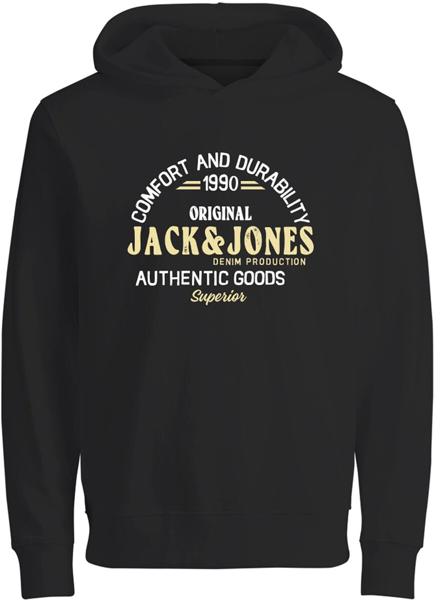 Jack & Jones Junior Kapuzenpullover für Kinder - JJMinds Sweat Hood JNR - für Jungen - schwarz von Jack & Jones Junior