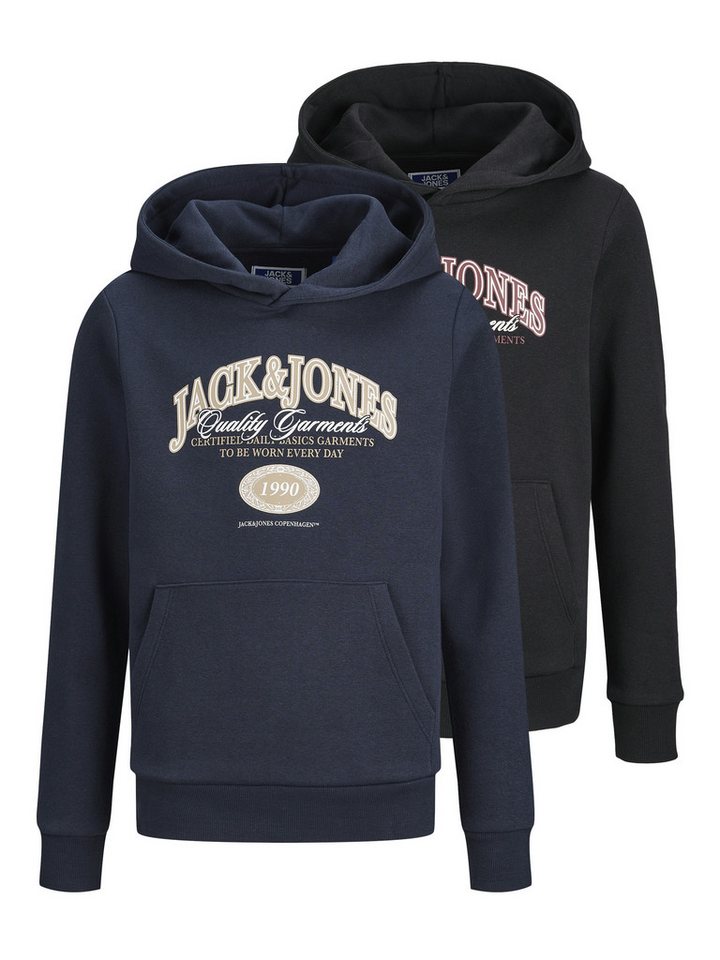 Jack & Jones Junior Kapuzensweatshirt JJARI BRANDING SWEAT HOOD 2PK MP JNR (Packung, 2-tlg) von Jack & Jones Junior