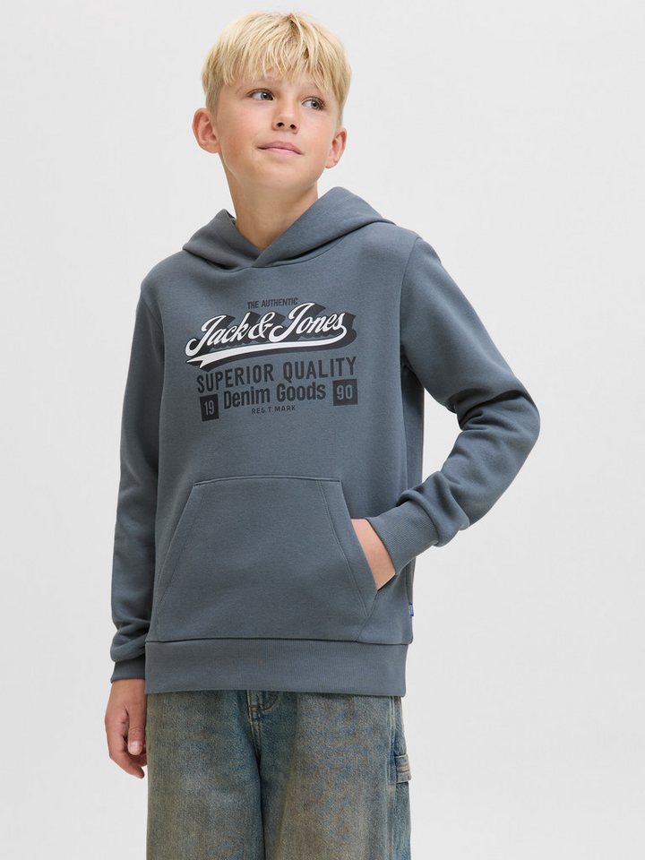Jack & Jones Junior Kapuzensweatshirt JJELOGO SWEAT HOOD 2 COL AW25 NOOS JNR von Jack & Jones Junior