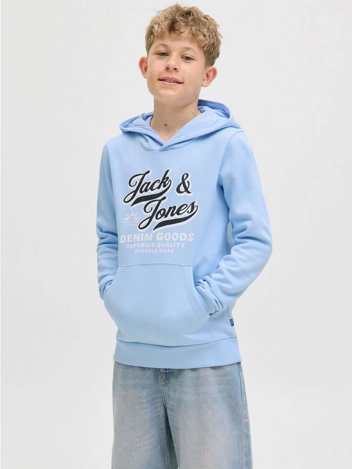 Jack & Jones Junior Kapuzensweatshirt JJELOGO SWEAT HOOD 2 COL AW25 NOOS JNR von Jack & Jones Junior