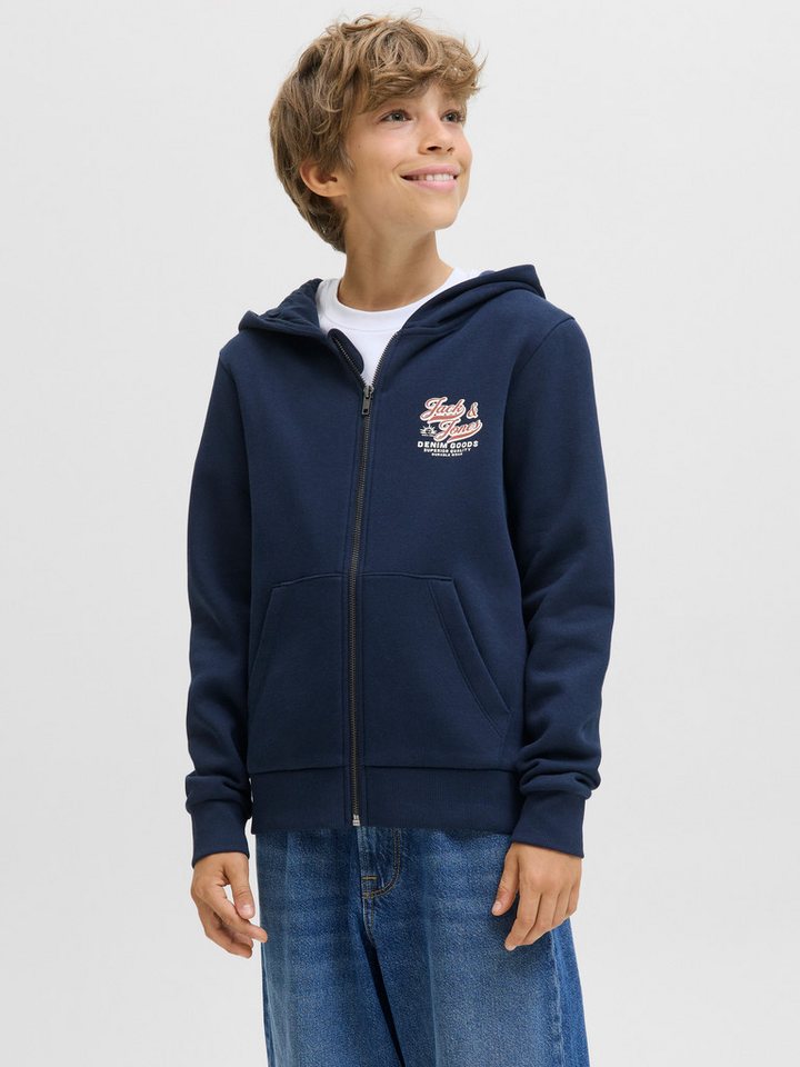 Jack & Jones Junior Kapuzensweatshirt JJELOGO SWEAT ZIPHOOD 2COL AW25 NOOS JNR Jack & Jones Junior Kapuzensweatshirt JJELOGO SWEAT ZIPHOOD 2COL AW25 NOOS JNR von Jack & Jones Junior