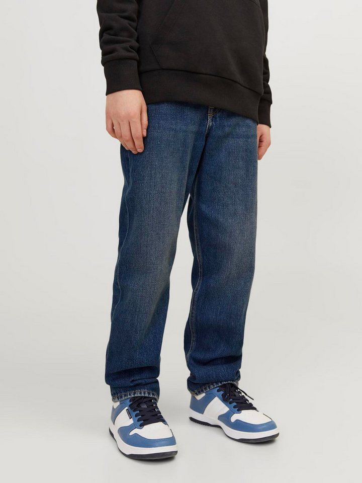 Jack & Jones Junior Relax-fit-Jeans JJICHRIS robust, pflegeleicht, stylisch Abriebeffekte, modisch, loose fit, Denim von Jack & Jones Junior