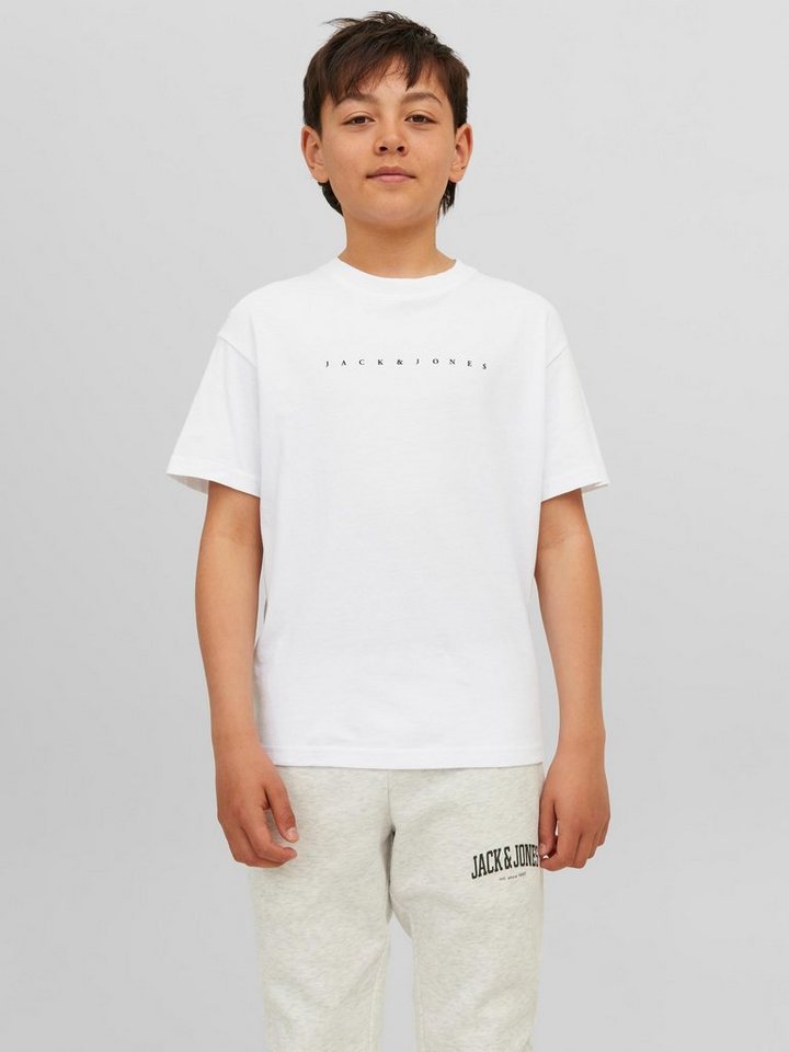 Jack & Jones Junior Rundhalsshirt JJESTAR lässig, weich, atmungsaktiv, stylisch bedruckt, casual, relaxed fit, Rundhals von Jack & Jones Junior