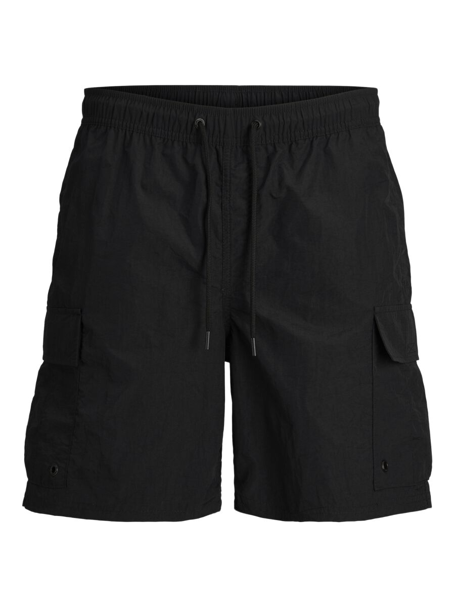 Jack & Jones Junior Short - JPSTFIJI Jjswim Cargo LY - 128 bis 176 - für Männer - Größe 152 - schwarz von Jack & Jones Junior