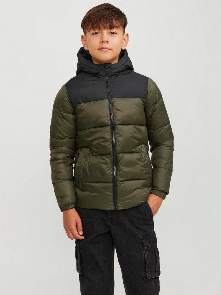 Jack & Jones Junior Steppjacke Kinder Jungen Jacke Winterjacke JJETOBY PUFFER HOOD SN JNR von Jack & Jones Junior