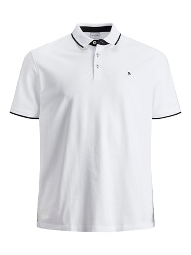 JACK & JONES Male Poloshirt Plus Size Einfarbig Poloshirt von JACK & JONES