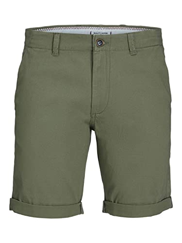 Jack & Jones Plus Men's JPSTDAVE JJCHINO AKM PLS Chino Shorts, Deep Lichen Green, 44 von JACK & JONES