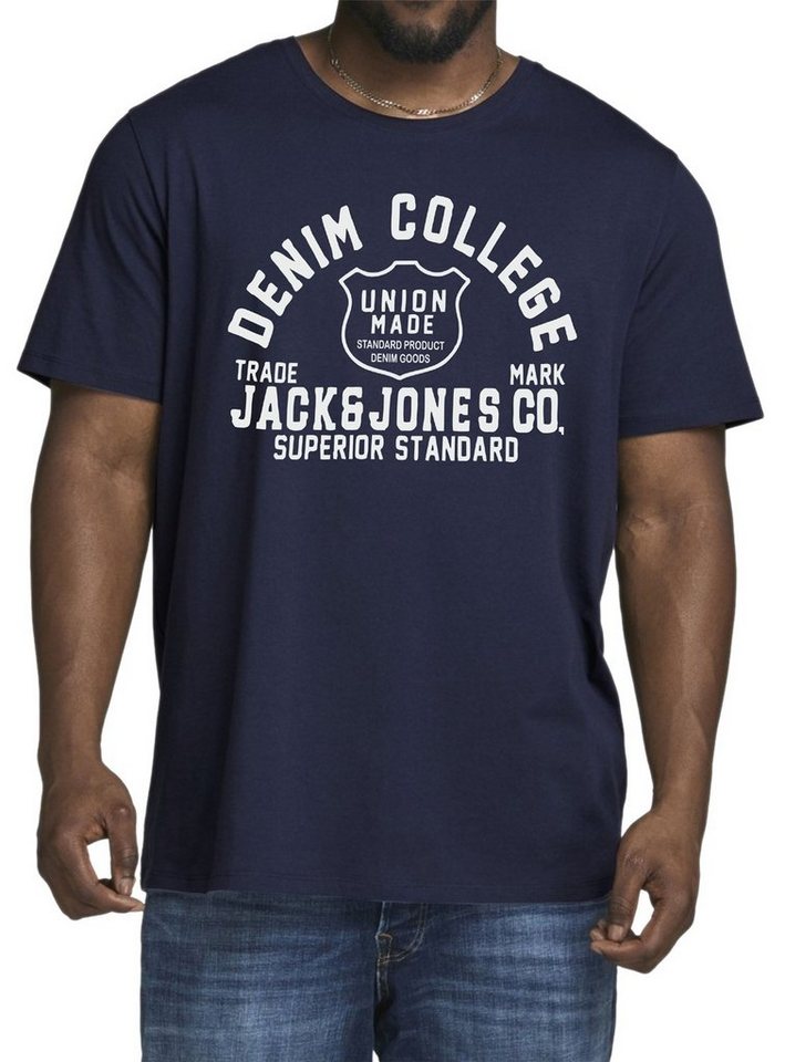 Jack & Jones Plus Print-Shirt Big Size Übergrößen T-Shirt von Jack & Jones Plus