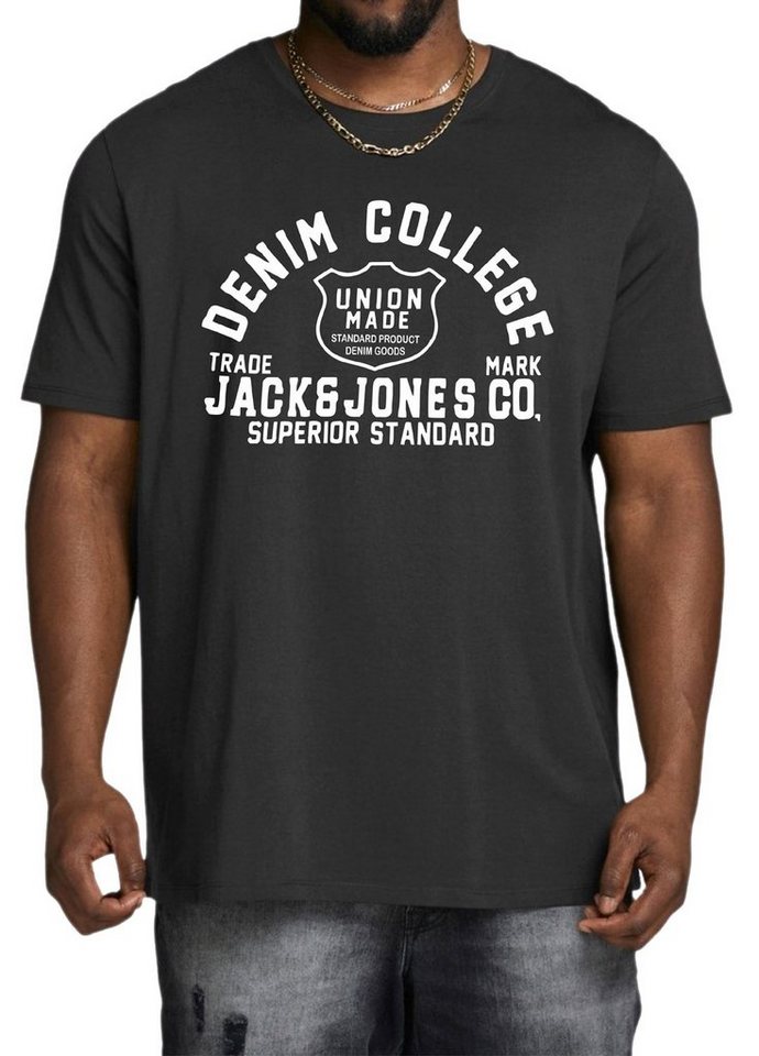 Jack & Jones Plus Print-Shirt Big Size Übergrößen T-Shirt von Jack & Jones Plus