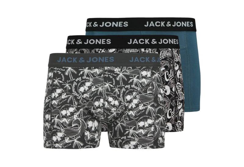 Jack & Jones PlusSize Retro Pants Jack&Jones XXL Pants 3er-Pack schwarz/grau Skullprint (Spar-Pack, 3-St., 3er-Pack) von Jack & Jones PlusSize
