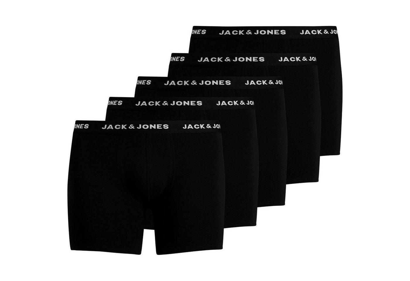 Jack & Jones Plus Retro Pants Große Größen Herren Pants JACHUEY schwarz 5er-Pack Jack&Jones von Jack & Jones Plus