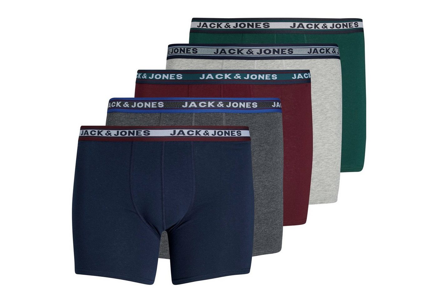 Jack & Jones Plus Retro Pants Große Größen Herren Pants unifarben 5er-Pack Jack&Jones von Jack & Jones Plus