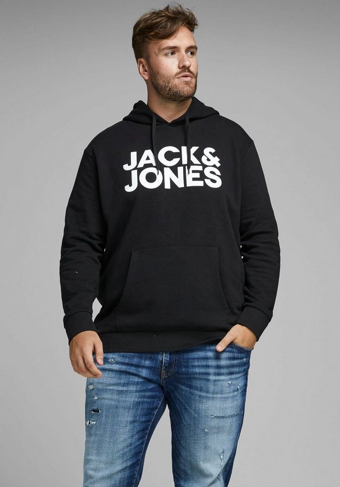 Jack & Jones PlusSize Kapuzensweatshirt CORP LOGO SWEAT HOOD Bis Größe 6XL von Jack & Jones PlusSize