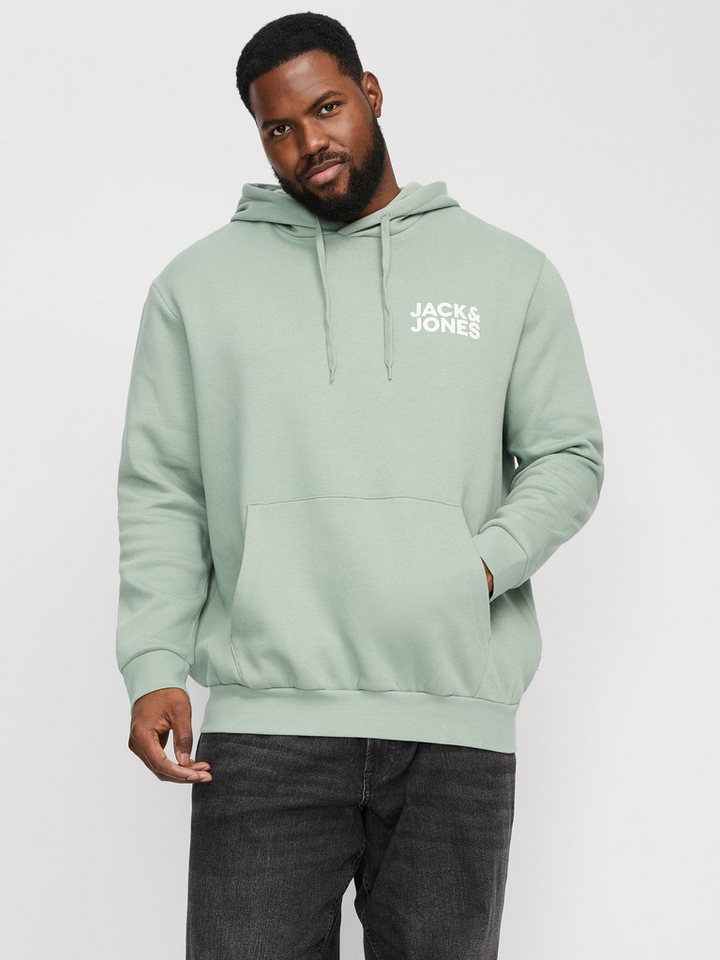 Jack & Jones PlusSize Kapuzensweatshirt JJECORP LOGO SWEAT HOOD NOOS PLS mit Logo Print von Jack & Jones PlusSize